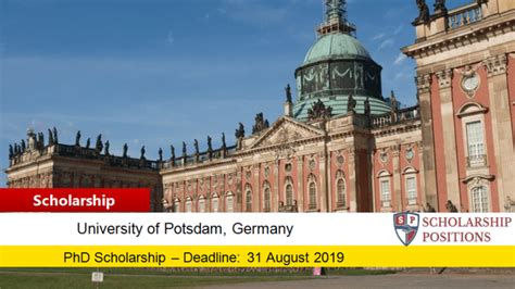University of potsdam ⭐ , germany, brandenburg, potsdam: University of Potsdam PhD Completion Scholarships in ...