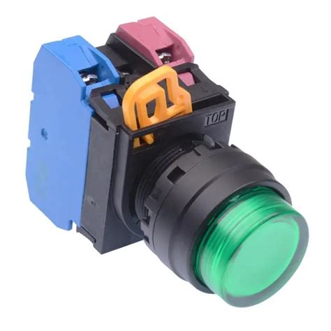 Idec Green 12v Illuminated 22mm Momentary Push Button Switch 1no 1nc