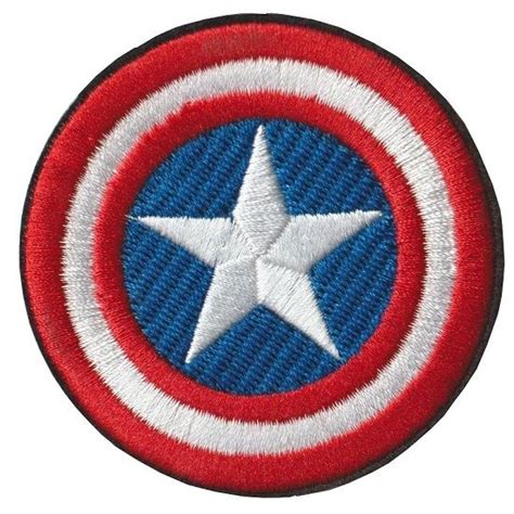Captain America Shield Iron On Patch Captain America Captain America
