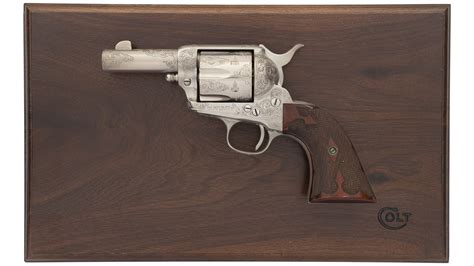 Cased Engraved Antique Colt Single Action Army Revolver Rock Island