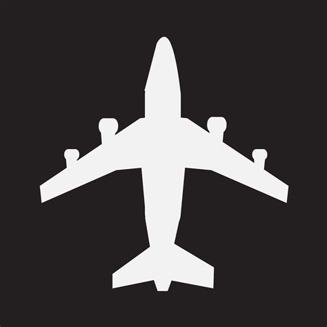 Plane Icon Symbol Sign 644533 Vector Art At Vecteezy