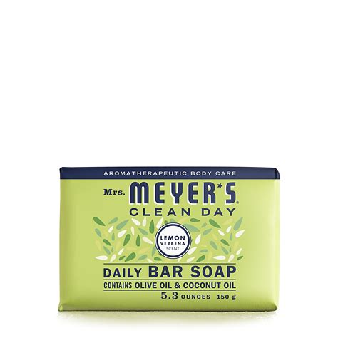 Mrs Meyers Clean Day Daily Bar Soap Lemon Verbena 53 Oz Walmart