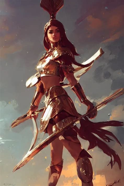 Gorgeous Armor Achaemenid Persian Warrior Girl By Ilya Stable