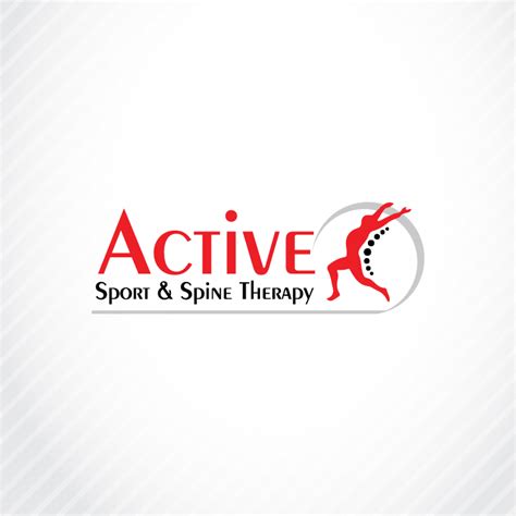 Elegant Playful Physical Therapy Logo Design For Active Sport And Spine