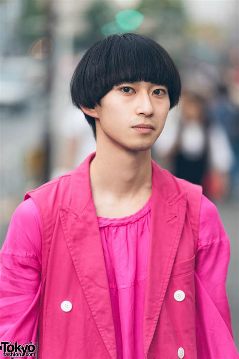 all pink harajuku menswear street style w comme des garcons and dior