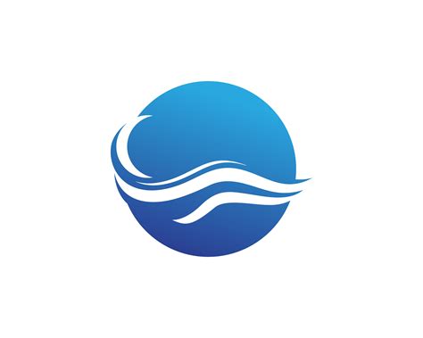 Water Wave Logo Template Vector Illustration Design 581158 Vector Art