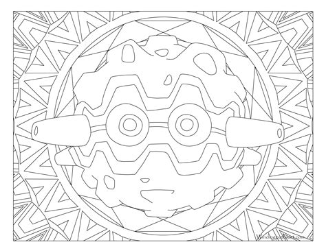 205 Forretress Pokemon Coloring Page ·