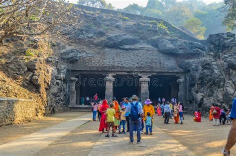 Elephanta Caves A Famous Landmark In Mumbai India On An Island In