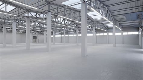 Industrial Warehouse Interior 2 3d Model Cgtrader