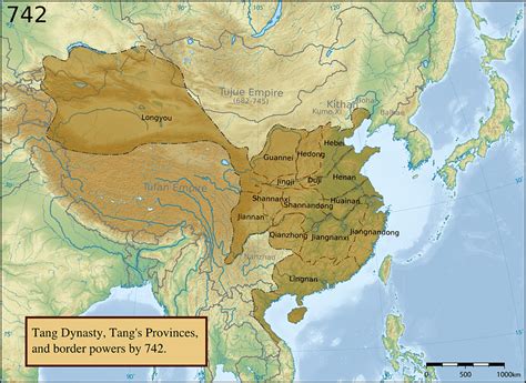 Tang Dynasty Provinces C 742 Ce Illustration World History
