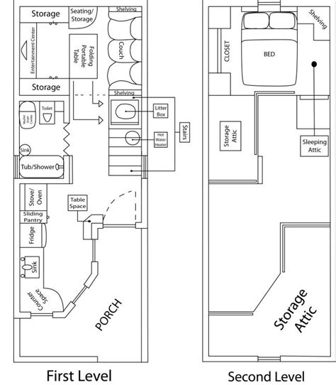 Dersken Deluxe Lofted Barn Cabin Floor Plans 12x32 Tiny House Layout