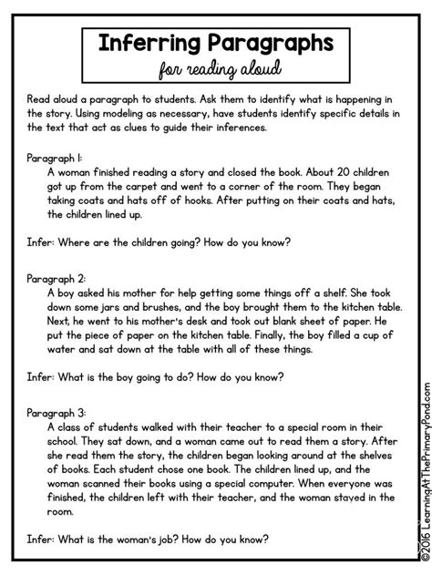 Making Inferences Short Stories For Inferencing Activities Worksheets Hot Sex Picture
