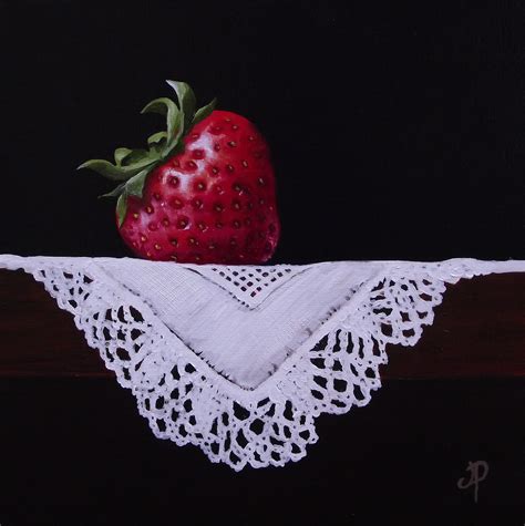 Jane Palmer Fine Art Strawberry On Cloth