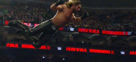 Seth Rollins Phoenix Splash At Royal Rumble Video Blacksportsonline