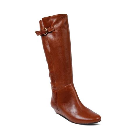 Boots Intyce Cognac Leather Steve Madden Womens Ozakelektrik