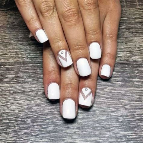 Short White Gel Nails Ideas The 25 Best White Acrylic Nails Ideas On