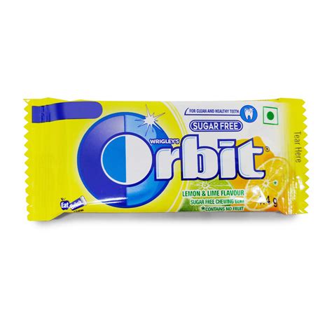 Orbit Sugar Free Chewing Gum Lemon And Lime 44g Grocery