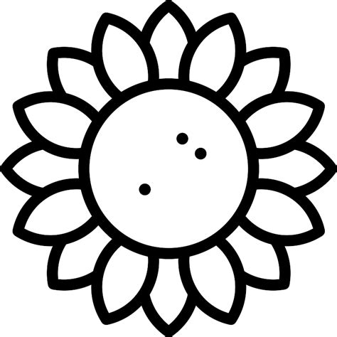 Sunflower Vector Svg Icon Svg Repo Free Svg Icons