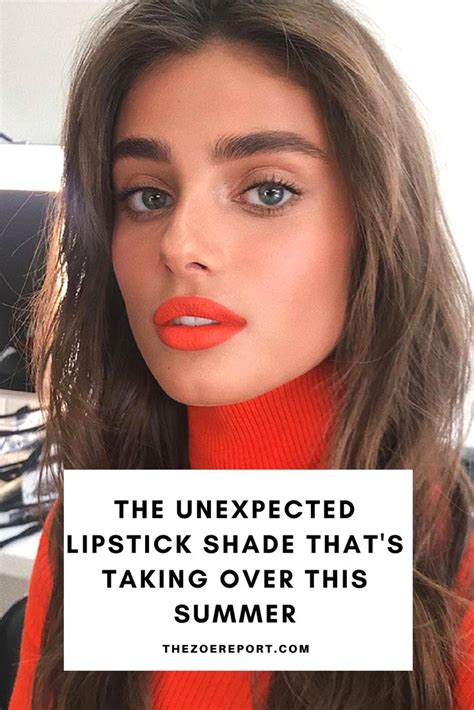 The Unexpected Lipstick Shade Thats Taking Over This Summer Cat Eye