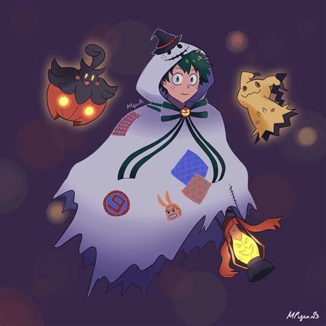 Halloween Izuku  By Dragonpigeons On Deviantart