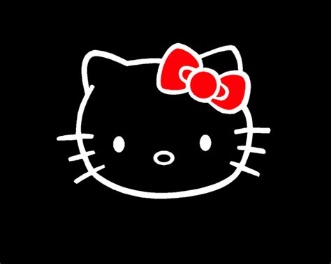 Free Download Black Hello Kitty Desktop Wallpaper Black Hello Kitty
