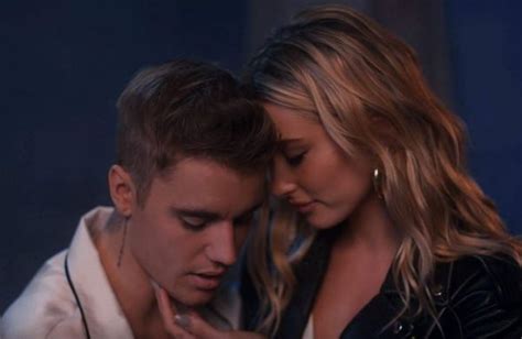 watch hailey and justin bieber are couple goals in first music video 10 000 hours the new