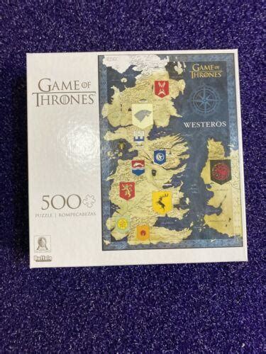 Game Of Thrones Map Of Westeros 500 Piece Puzzle Buffalo Games 2125 In