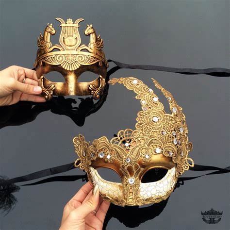 Couples Masquerade Mask His And Hers Masquerade Mask By 4everstore