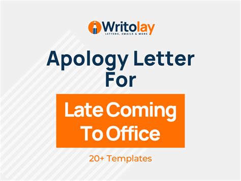 Apology Letter For Late Coming 4 Free Templates Writolay