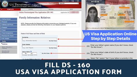 Sample Ds 160 Form Us Visa Application Nonimmigrant Visa Application