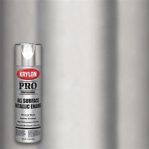 Krylon Professional Gloss Aluminum Spray Paint Actual Net Contents 15