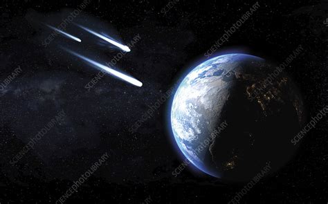Comets Passing By Earth Illustration Stock Image F0273513