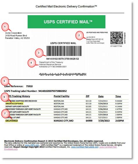 Certified Mail Receipt Tracking Number Gtpikol