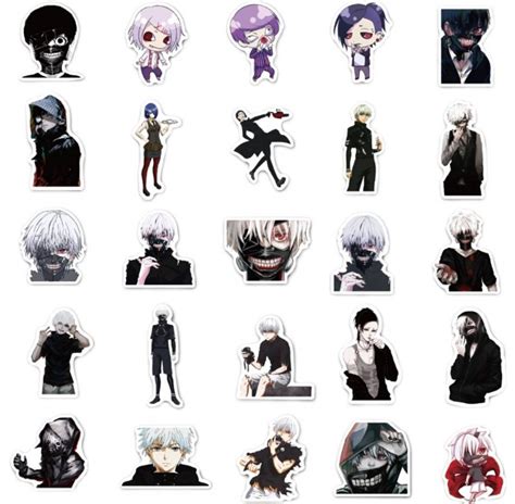 50pcs Tokyo Ghoul Stickersjapanese Anime Manga Stickerscomic Etsy