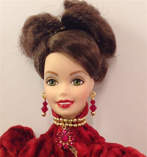 Porcelain Holiday Ball Barbie Doll Etsy