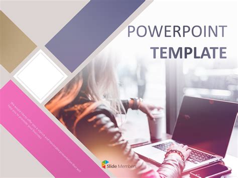 Business Woman Free Powerpoint Templates Design