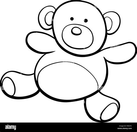 Teddy Bear Cartoon Images Black And White Alla Tok