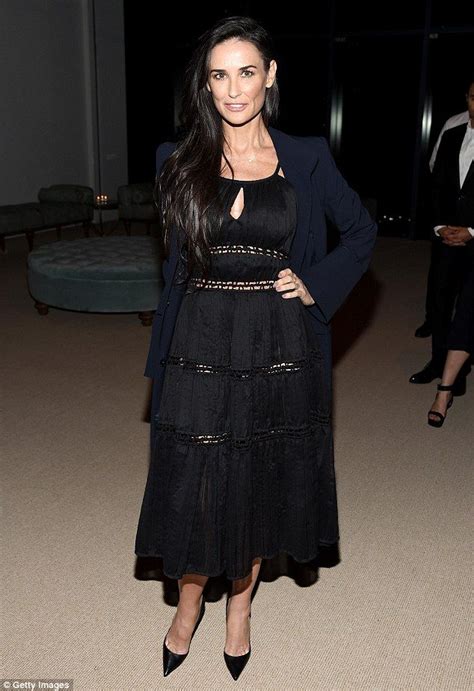 Demi Moore Is Flawless In Her Fifties As She Stuns In Halter Dress Fashion Vogue Fashion Vogue
