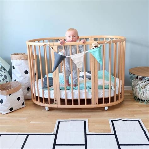 Stokke Sleepi Modern Classic Baby Crib Natural Kathy Kuo Home