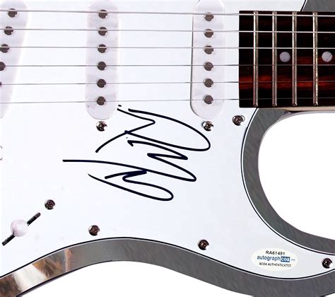 Post Malone Hand Signed Custom Graphics Guitar Charitystars