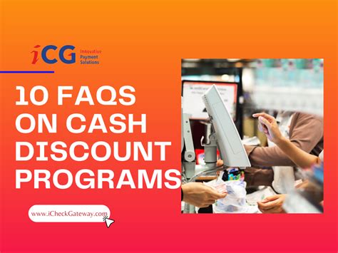 10 Faqs On Cash Discount Programs