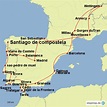 StepMap - Santiago de compostela - Landkarte für Europa