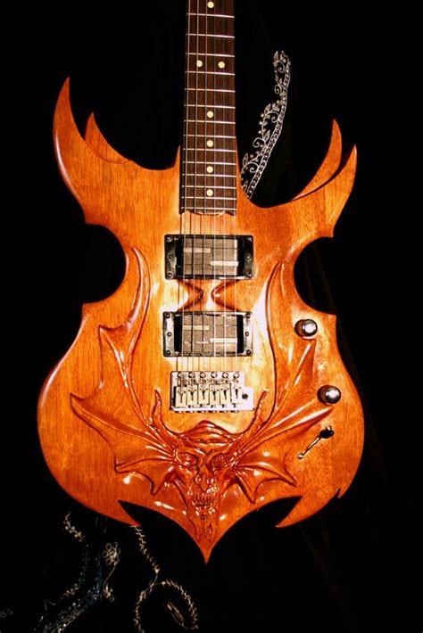 The Demon Custom Hand Carved Guitars By Roellers Custom Guitars