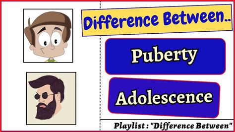 difference between puberty and adolescence puberty adolescence biology bivkedar youtube