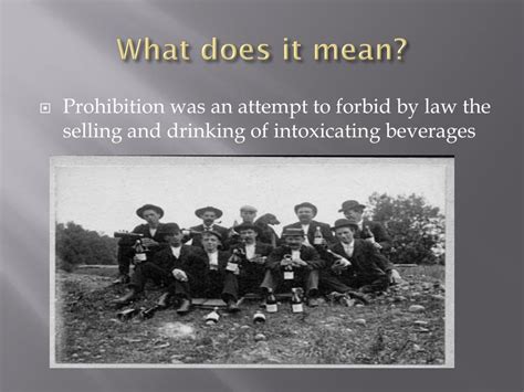 Ppt Prohibition In The 1920s Powerpoint Presentation Free Download