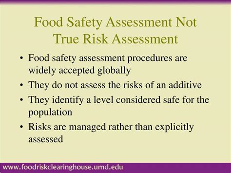 PPT Aspartame Risk Assessment Food Safety Analysis Exercise