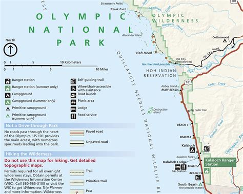 Ruby Beach Olympic National Park Map