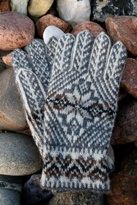 Items Similar To Hand Knitted Fair Isle Gloves On Etsy