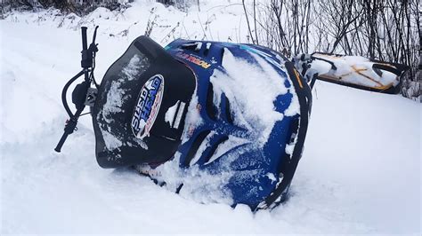 Deep Powder Snowmobiling Boondocking With Fail Skidoo Summit