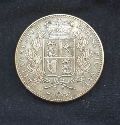 1844 Queen Victoria Crown Old British Coins Etsy